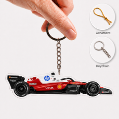 FER F1 Racing Car Keychain – Acrylic Ornament