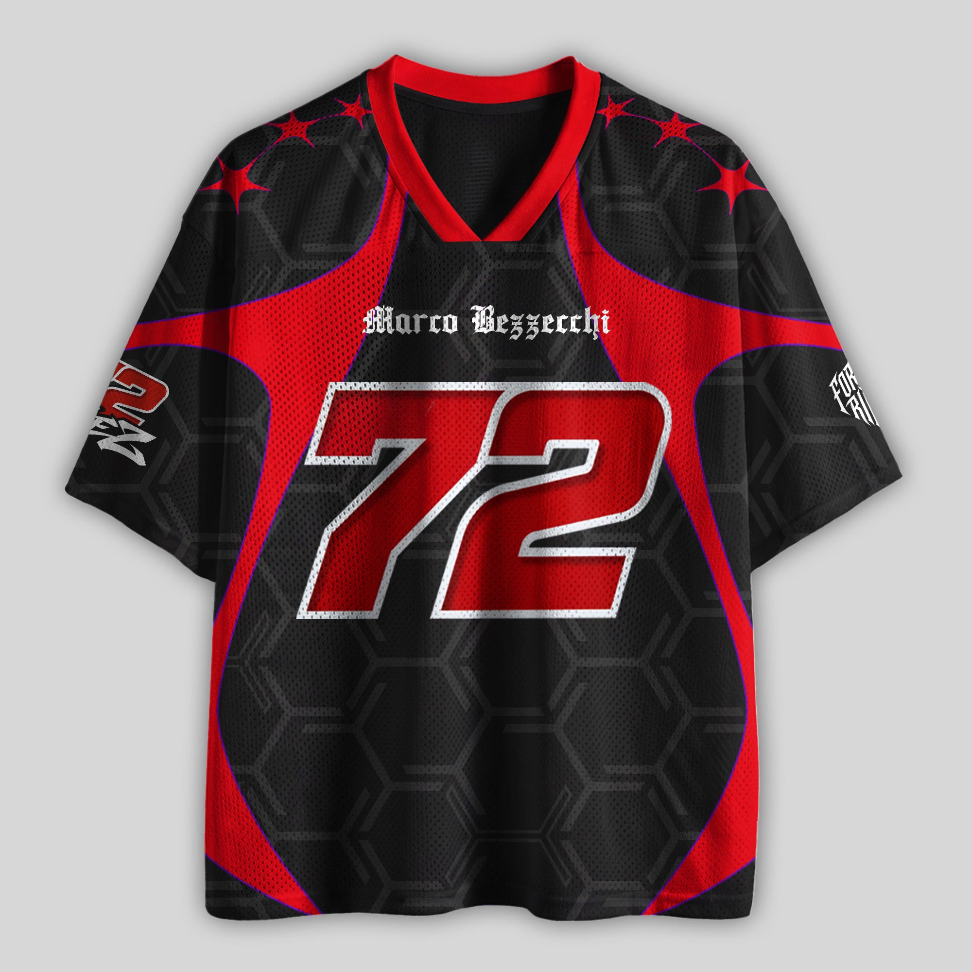 'MT' Bez 72 Racing Mesh Football Jersey
