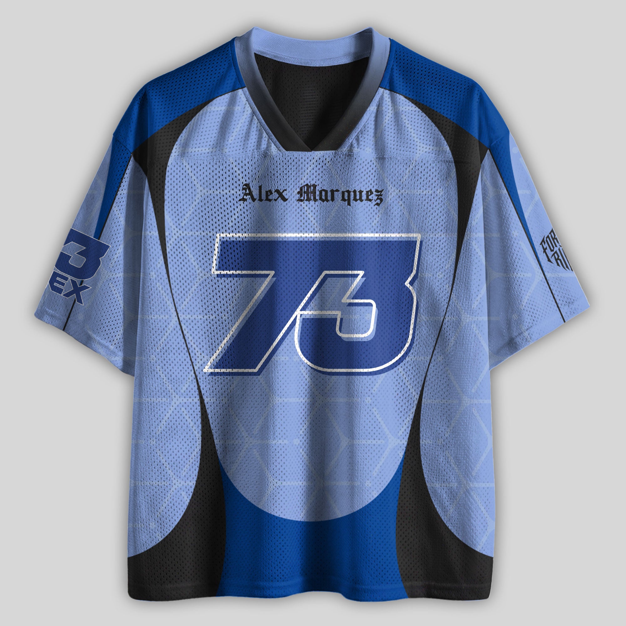 'MT' Alex 73 BK8 Gre Racing Mesh Football Jersey