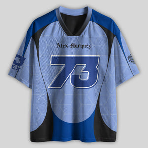 'MT' Alex 73 BK8 Gre Racing Mesh Football Jersey