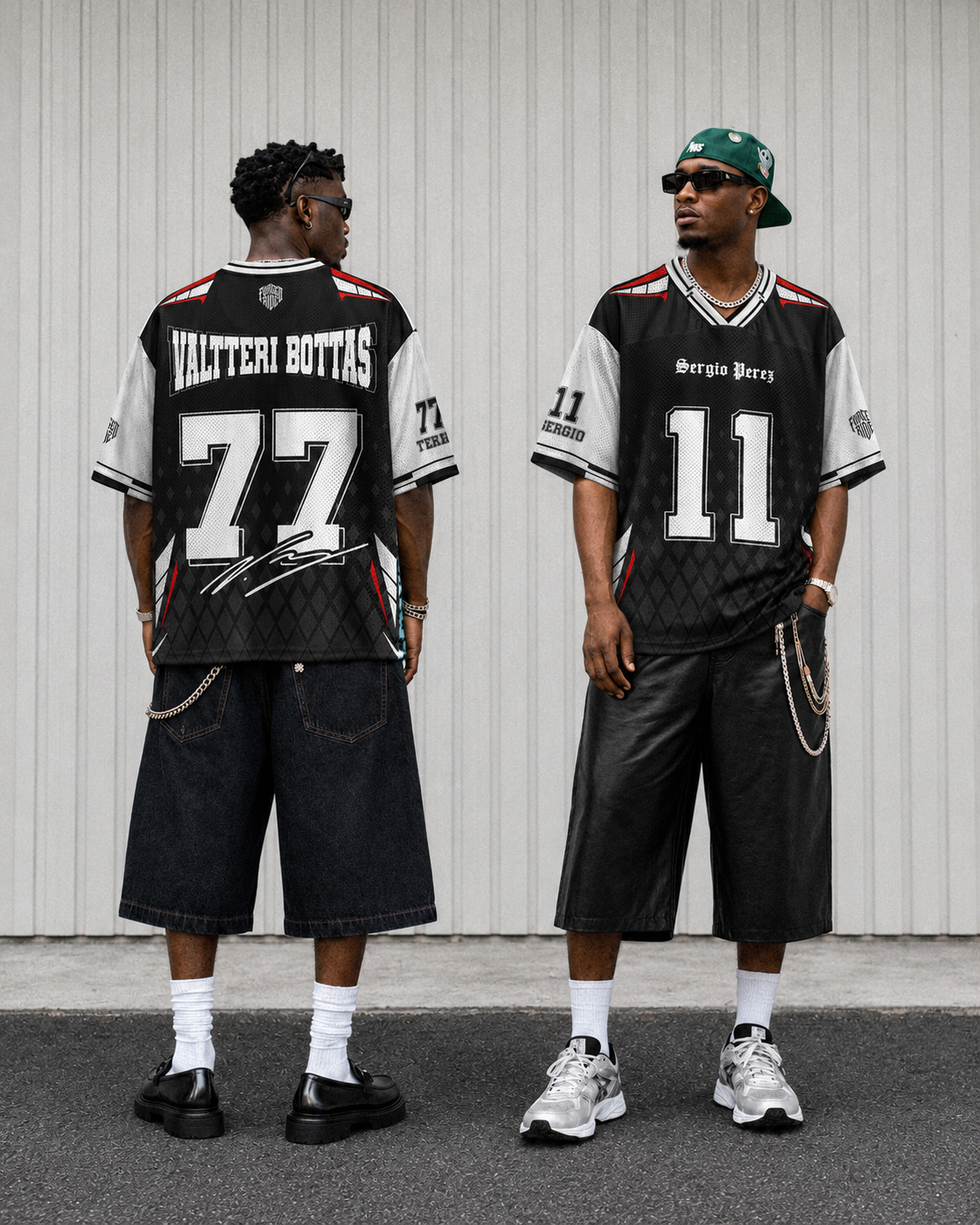 Bottas #77 Racing Mesh Football Jersey