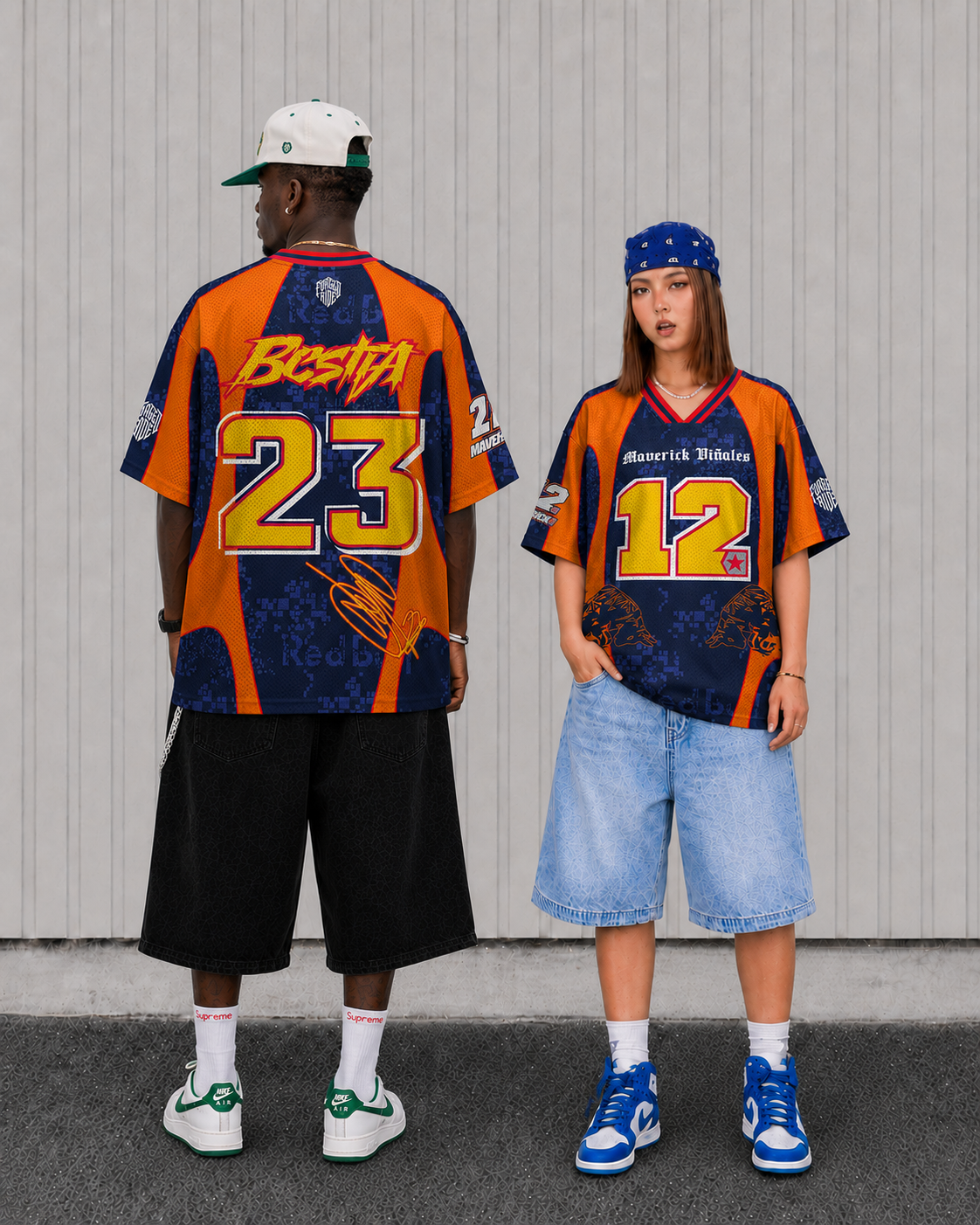 'MT' Bestia #23 Red Tech3 Racing Mesh Football Jersey