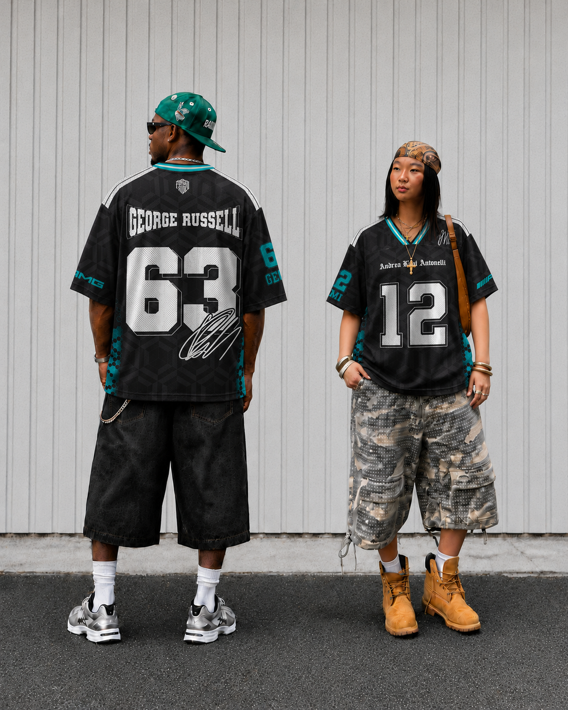 Russell #63 Racing Mesh Football Jersey