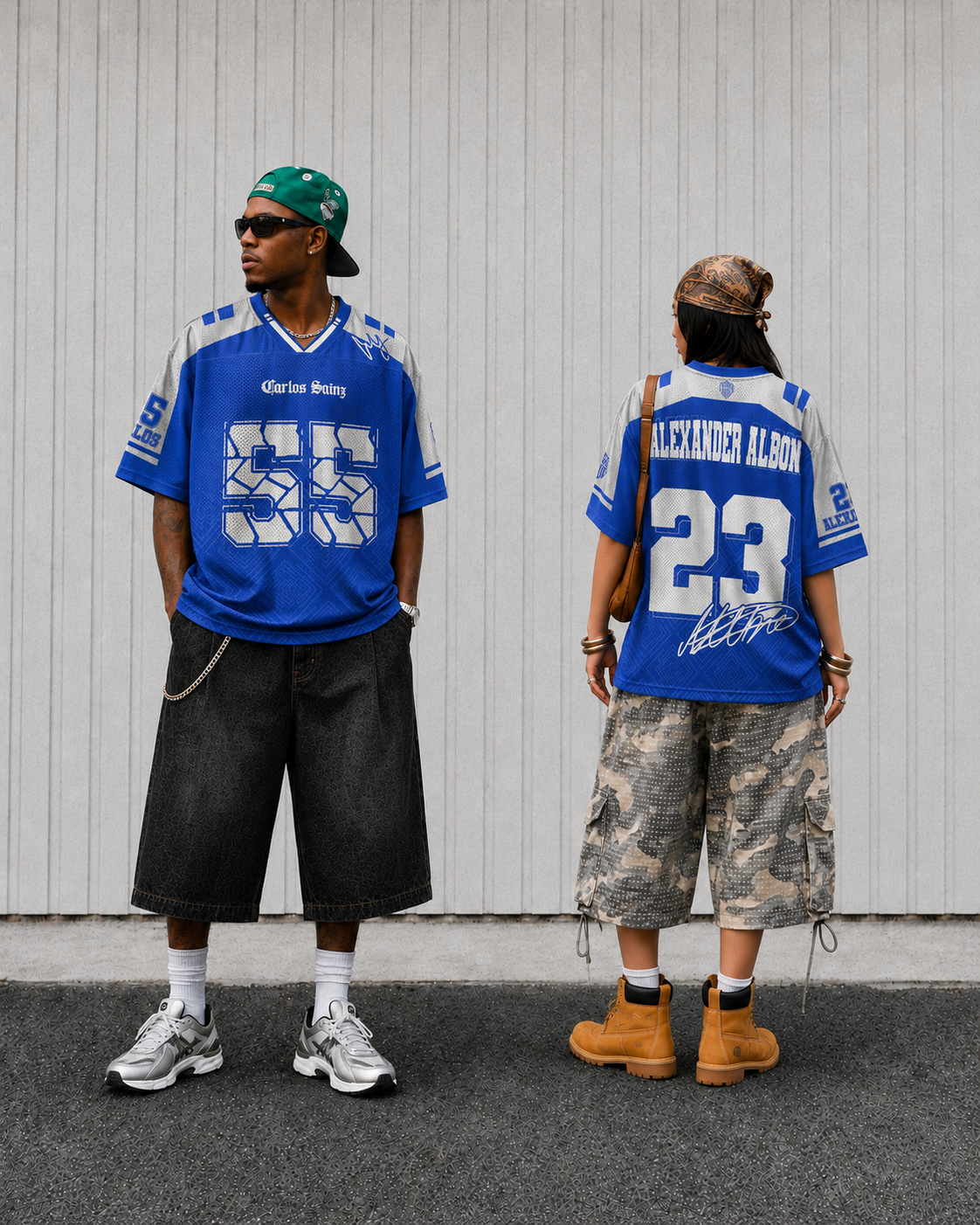 Albon #23 Racing Mesh Football Jersey