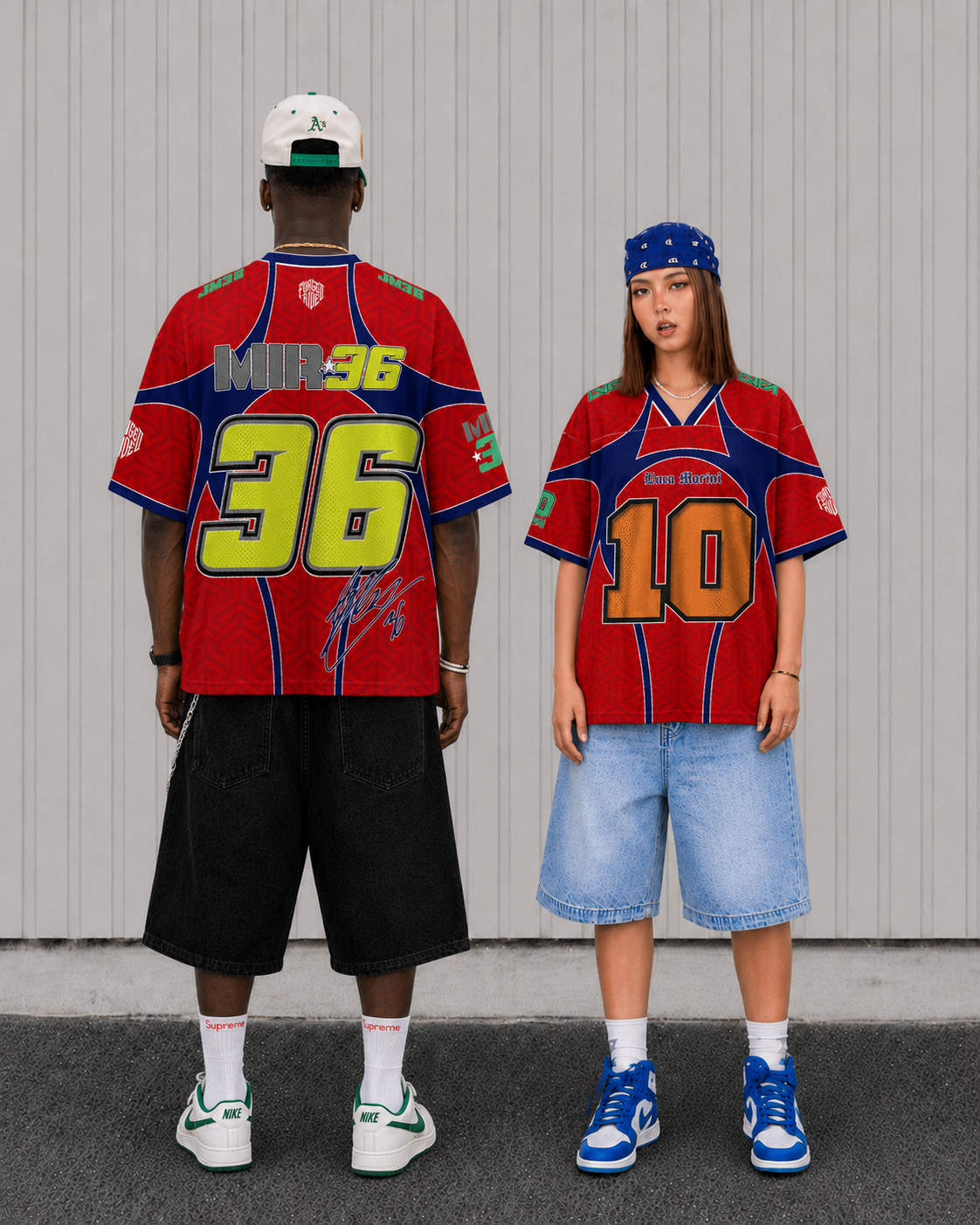 'MT' Mir #36 HRC Racing Mesh Football Jersey