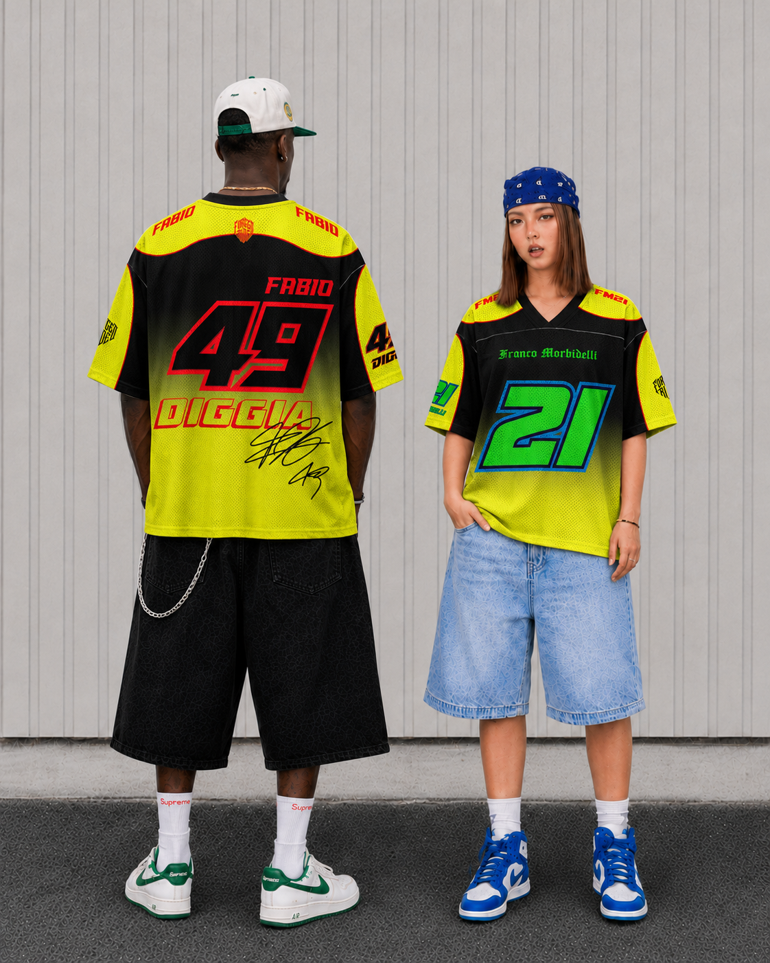 'MT' Diggia 49 VR46 Racing Mesh Football Jersey
