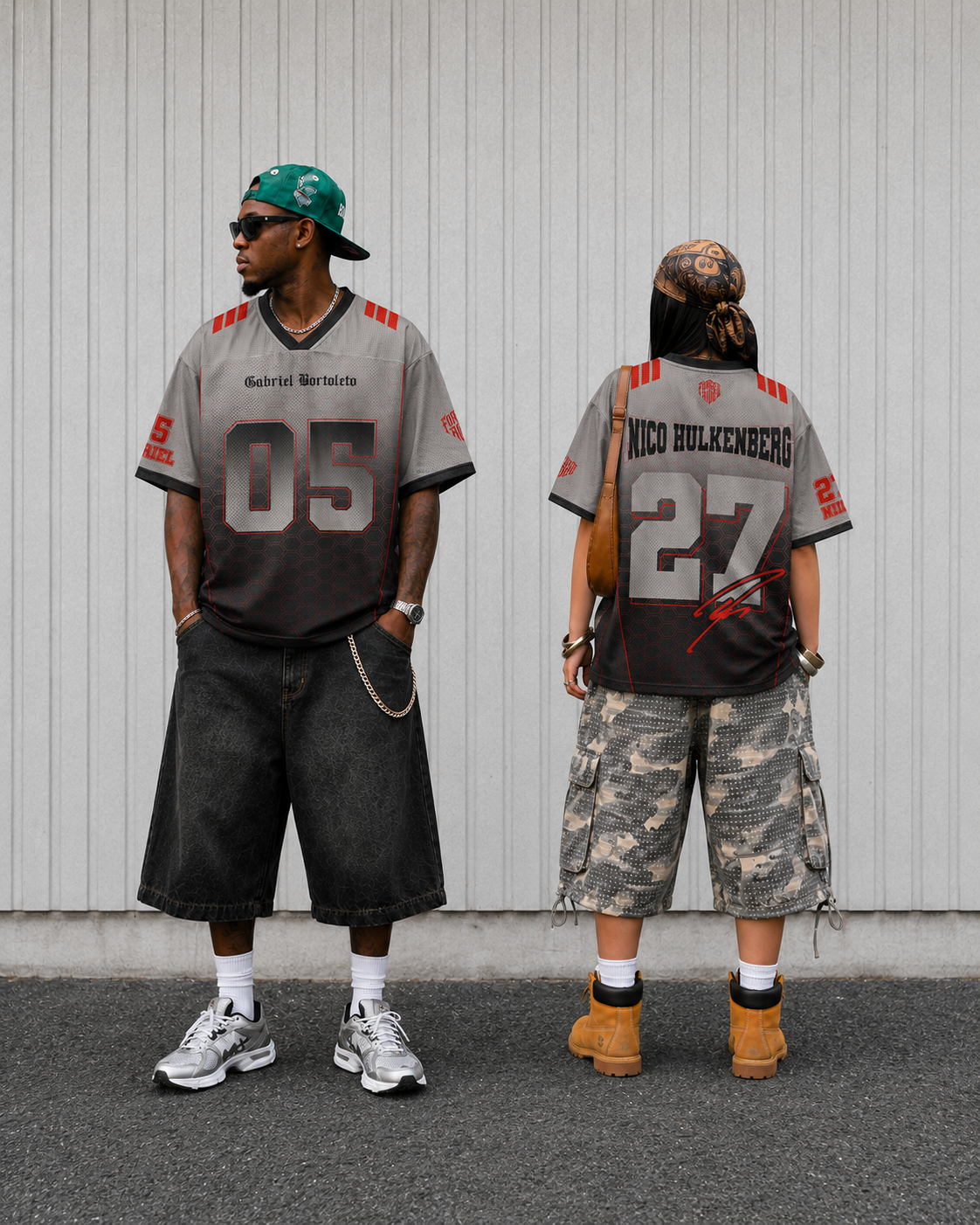 Nico #27 Racing Mesh Football Jersey