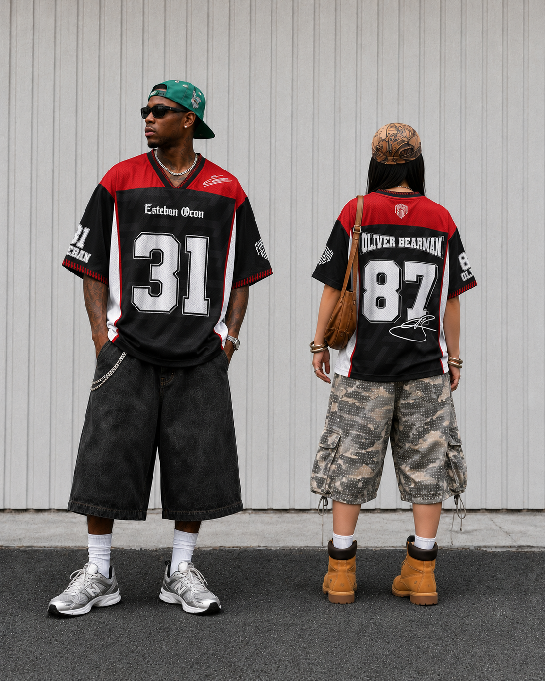 Bearman #87 Racing Mesh Football Jersey