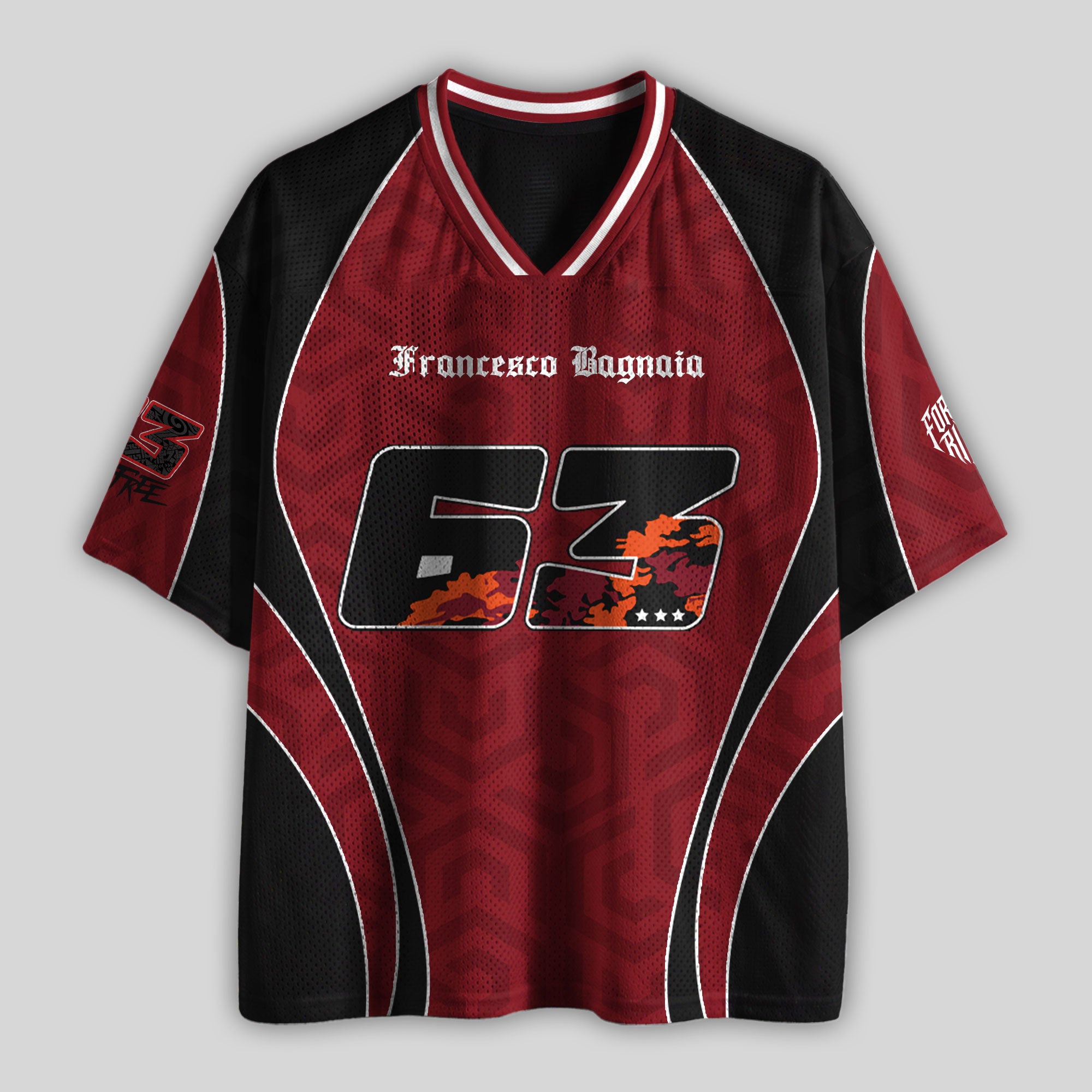 'MT' Pecco 63 Ducati Racing Mesh Football Jersey