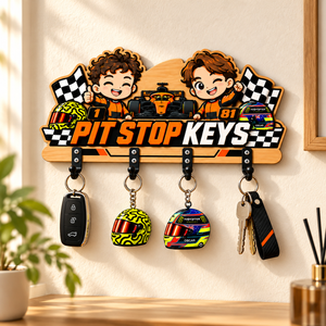 Pit Stop Key Holder Garage Entryway Decor - Christmas Gift