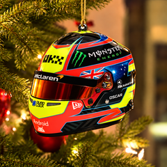 Piastri #81 Helmet Ornament - Christmas Tree Decoration