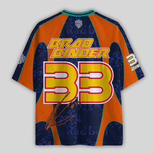 'MT' Brad #33 Red KTM Racing Mesh Football Jersey