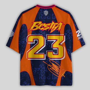 'MT' Bestia #23 Red Tech3 Racing Mesh Football Jersey