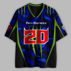 'MT' El Diablo 20 Monster Racing Mesh Football Jersey