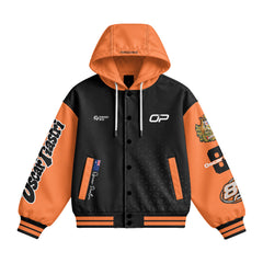 Oscar #81 Driver Hooded Baseball Jacket - Racing Fan Gift