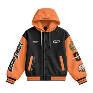 Oscar #81 Driver Hooded Baseball Jacket - Racing Fan Gift