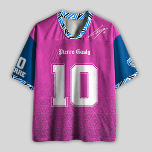 Gasly #10 Racing Mesh Football Jersey