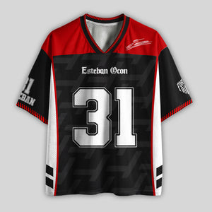 Ocon #31 Racing Mesh Football Jersey