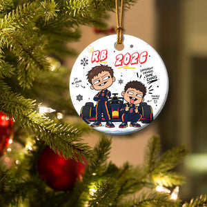 RB 2026 Drivers Christmas Tree Ornament - Glass Ornament