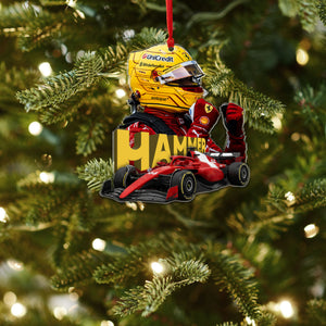 #44 Lewis Racing Suncatcher Ornament - Motorsport Fan Decor