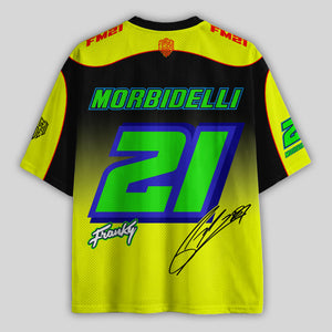 'MT' Franky 21 VR46 Racing Mesh Football Jersey