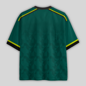 Custom Martin Racing Green #00 Mesh Football Jersey