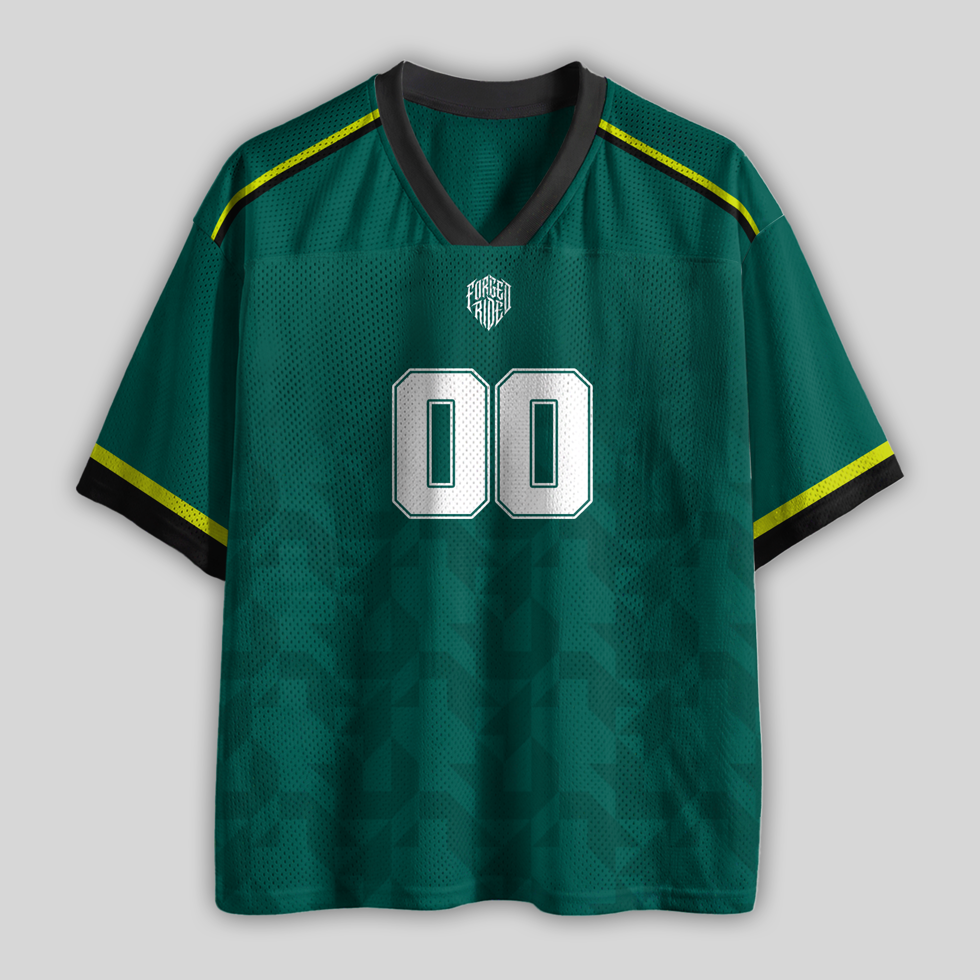 Custom Martin Racing Green #00 Mesh Football Jersey