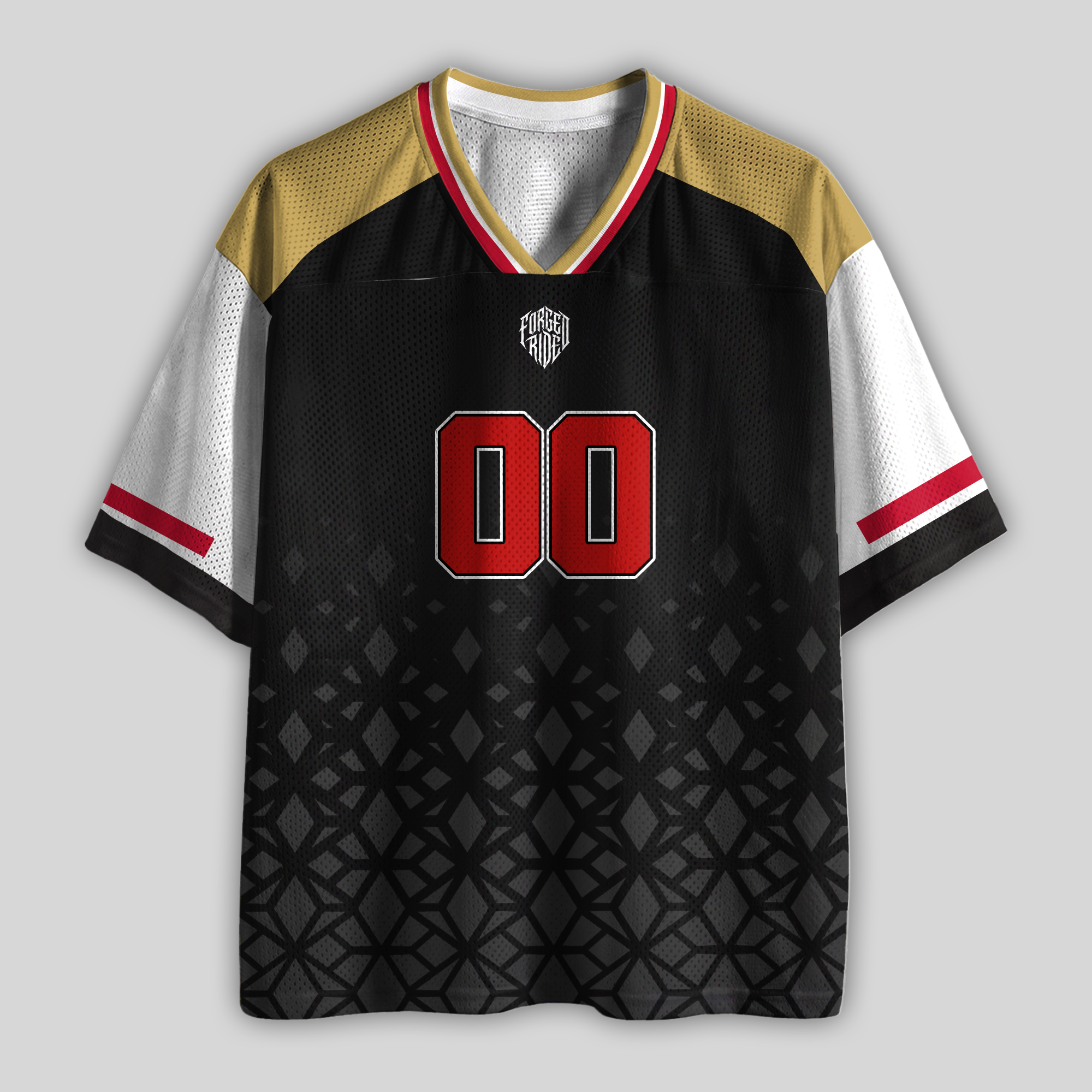 Custom V-Series Inspied Name & Number Racing Mesh Football Jersey
