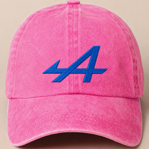AL Racing Car Hat Embroidered - Cap Washed