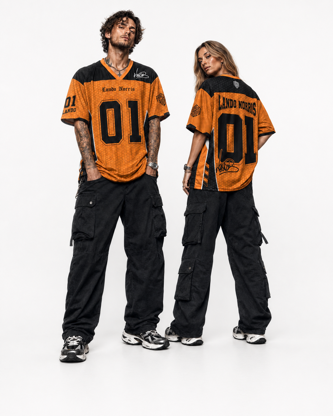 Norris #01 Racing Mesh Football Jersey