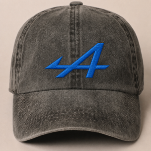 AL Racing Car Hat Embroidered - Cap Washed