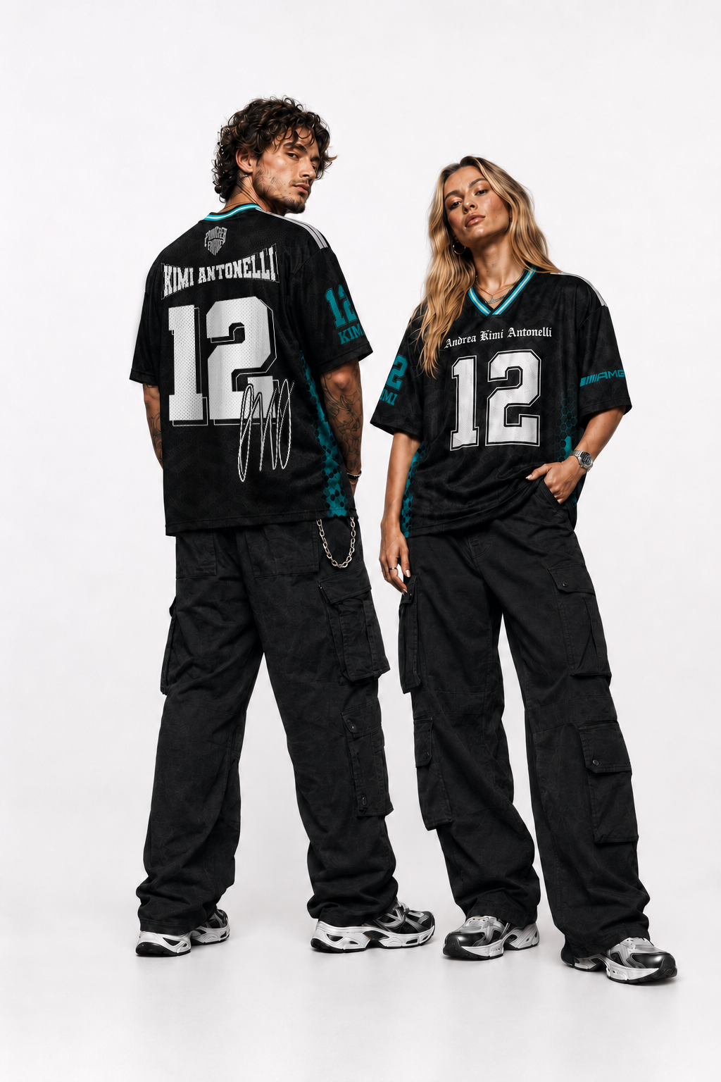 Antonelly #12 Racing Mesh Football Jersey