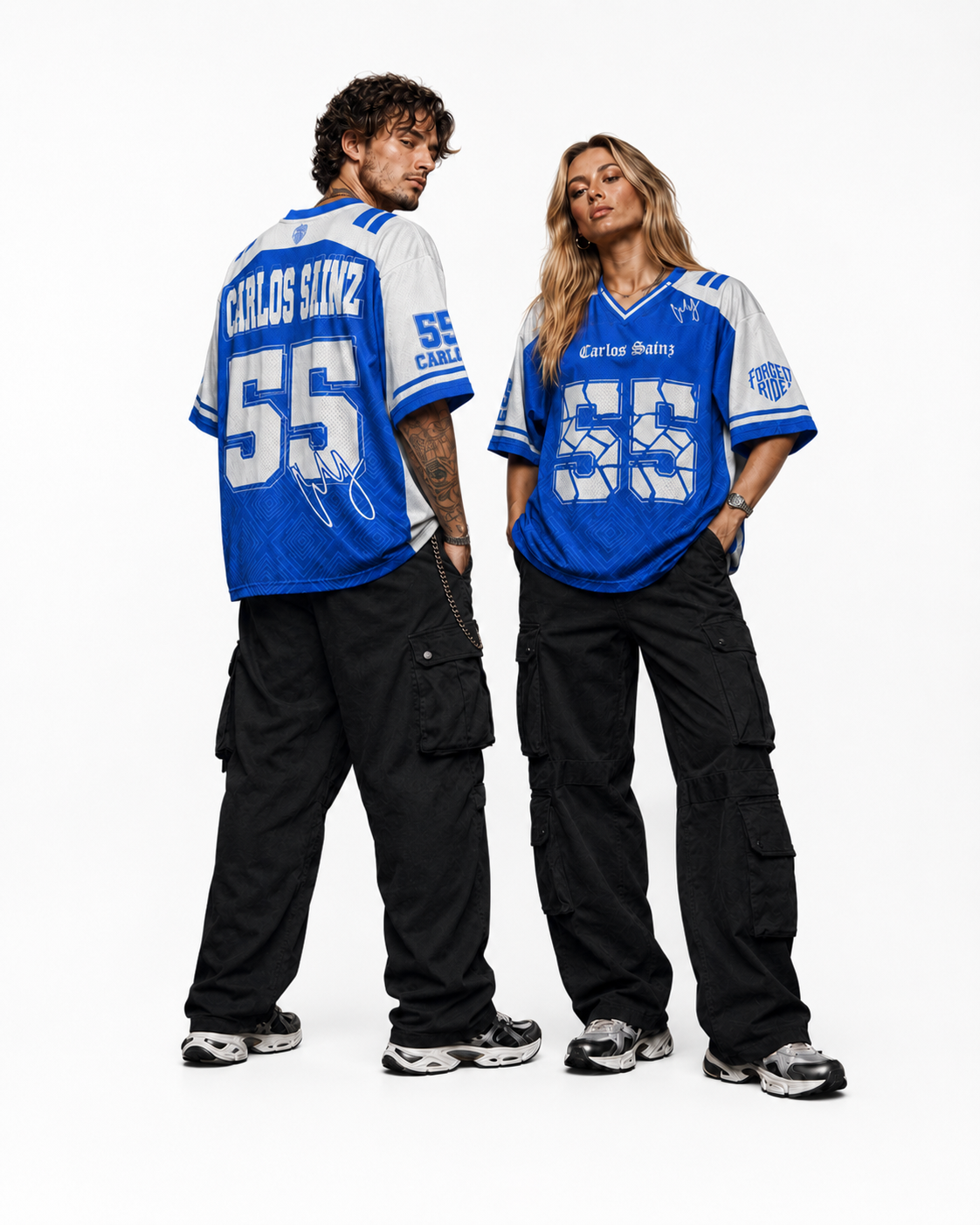Sainz #55 Racing Mesh Football Jersey