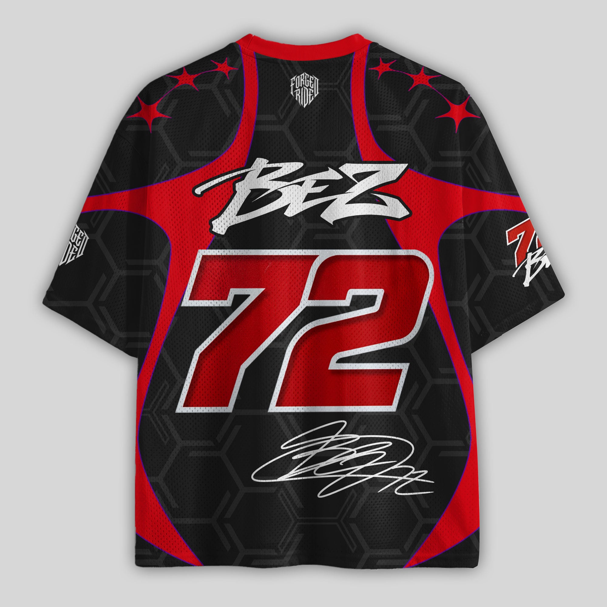 'MT' Bez 72 Racing Mesh Football Jersey