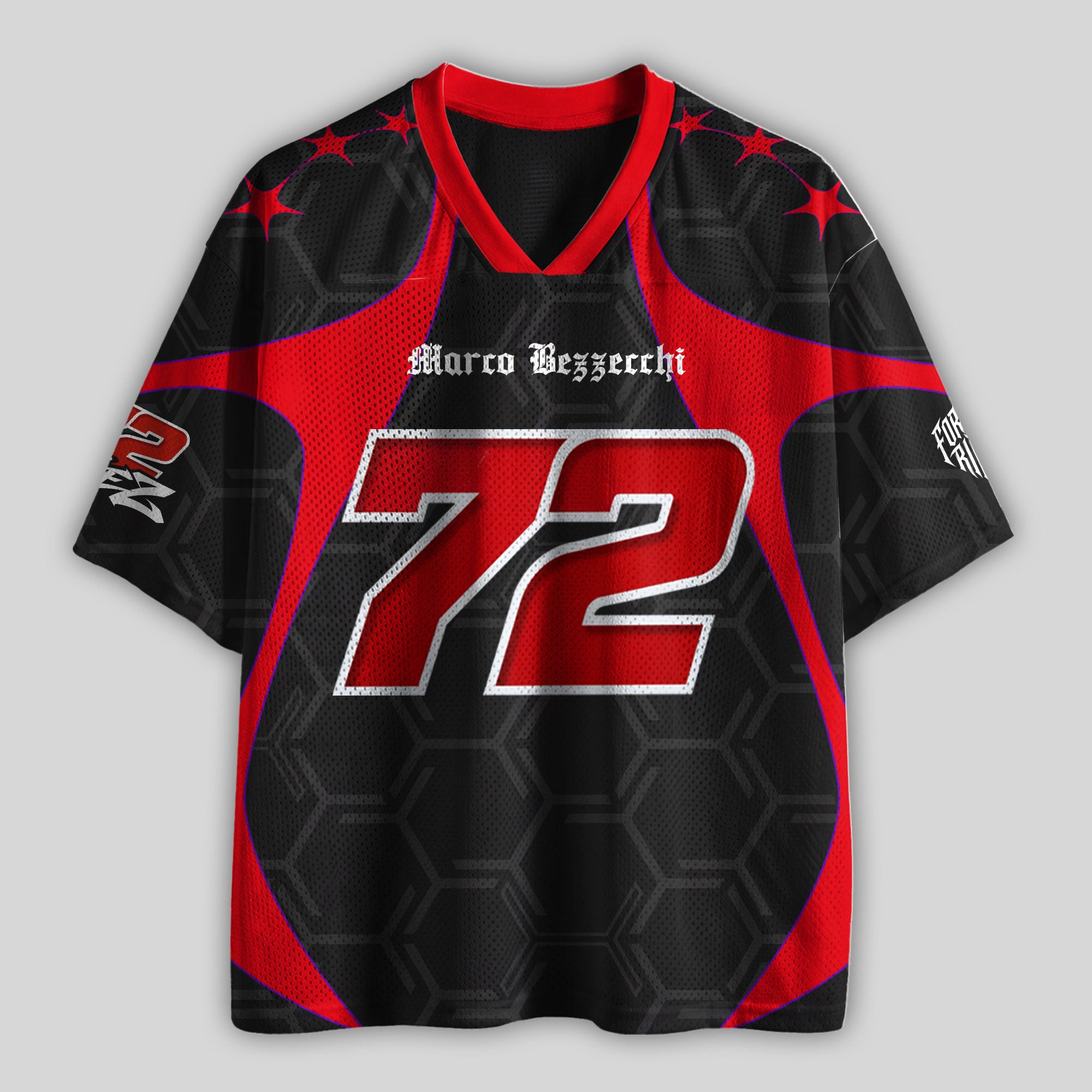'MT' Bez 72 Racing Mesh Football Jersey