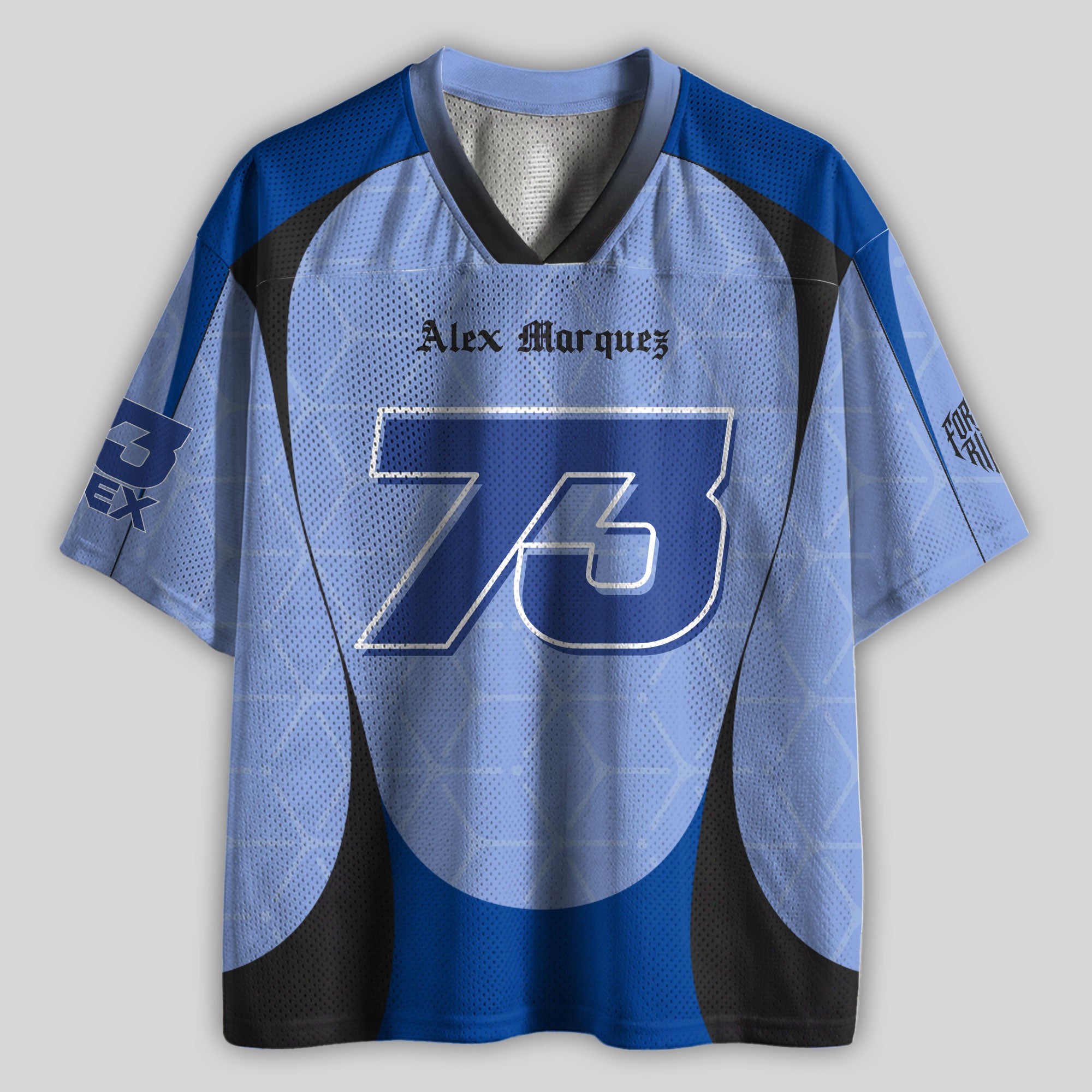 'MT' Alex 73 BK8 Gre Racing Mesh Football Jersey