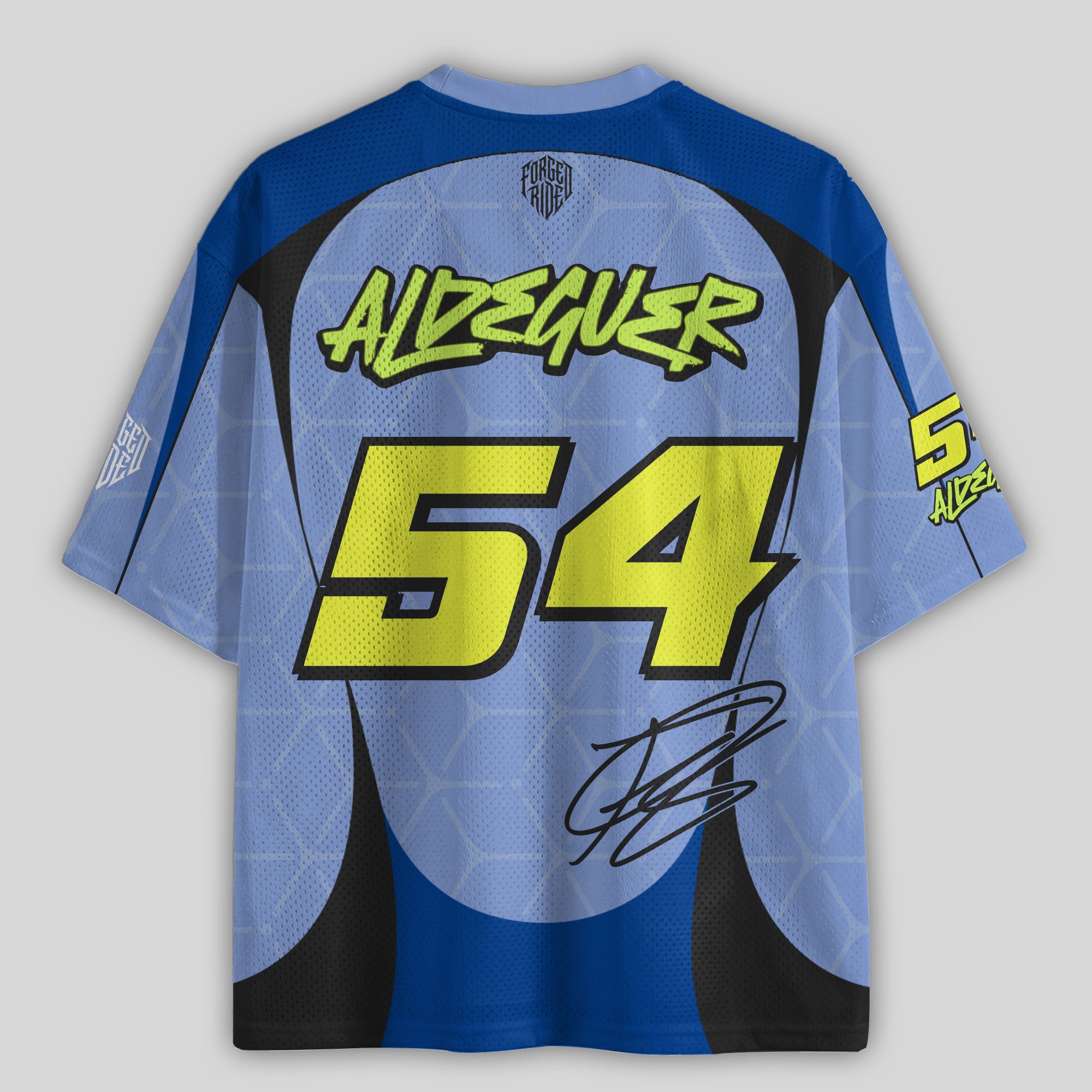 'MT' Aldeguer 54 BK8 Gre Racing Mesh Football Jersey