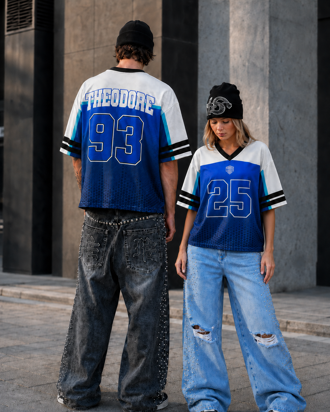 Custom Clean Racing Mesh Football Jersey