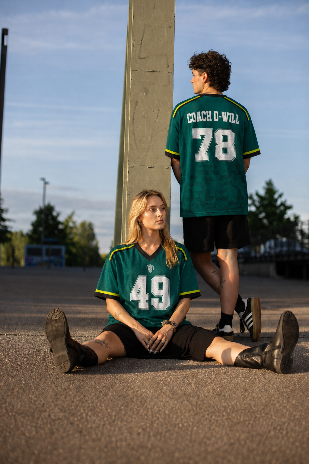 Custom Martin Racing Green #00 Mesh Football Jersey