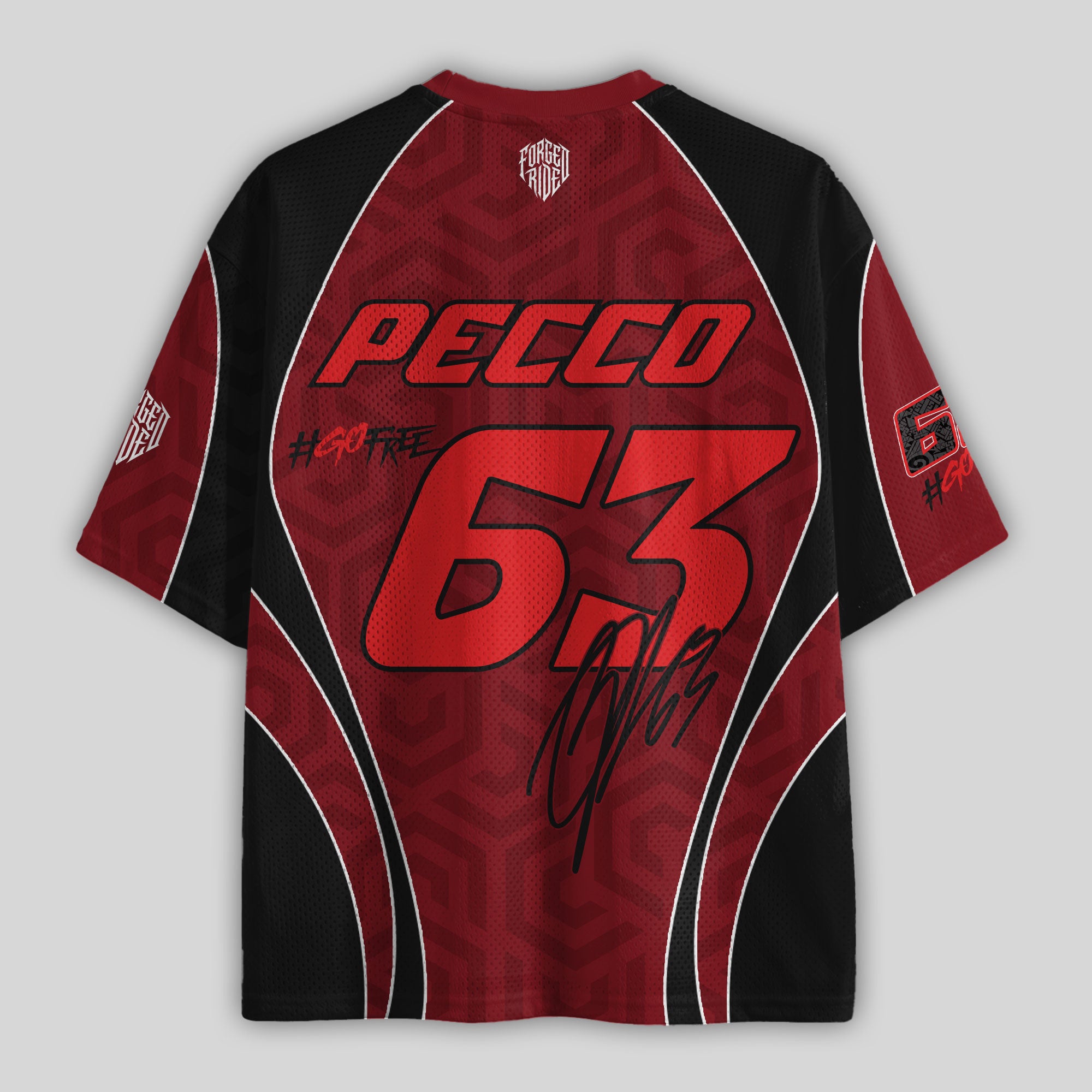 'MT' Pecco 63 Ducati Racing Mesh Football Jersey
