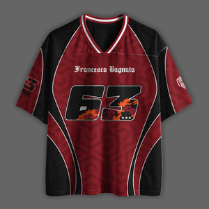 'MT' Pecco 63 Ducati Racing Mesh Football Jersey