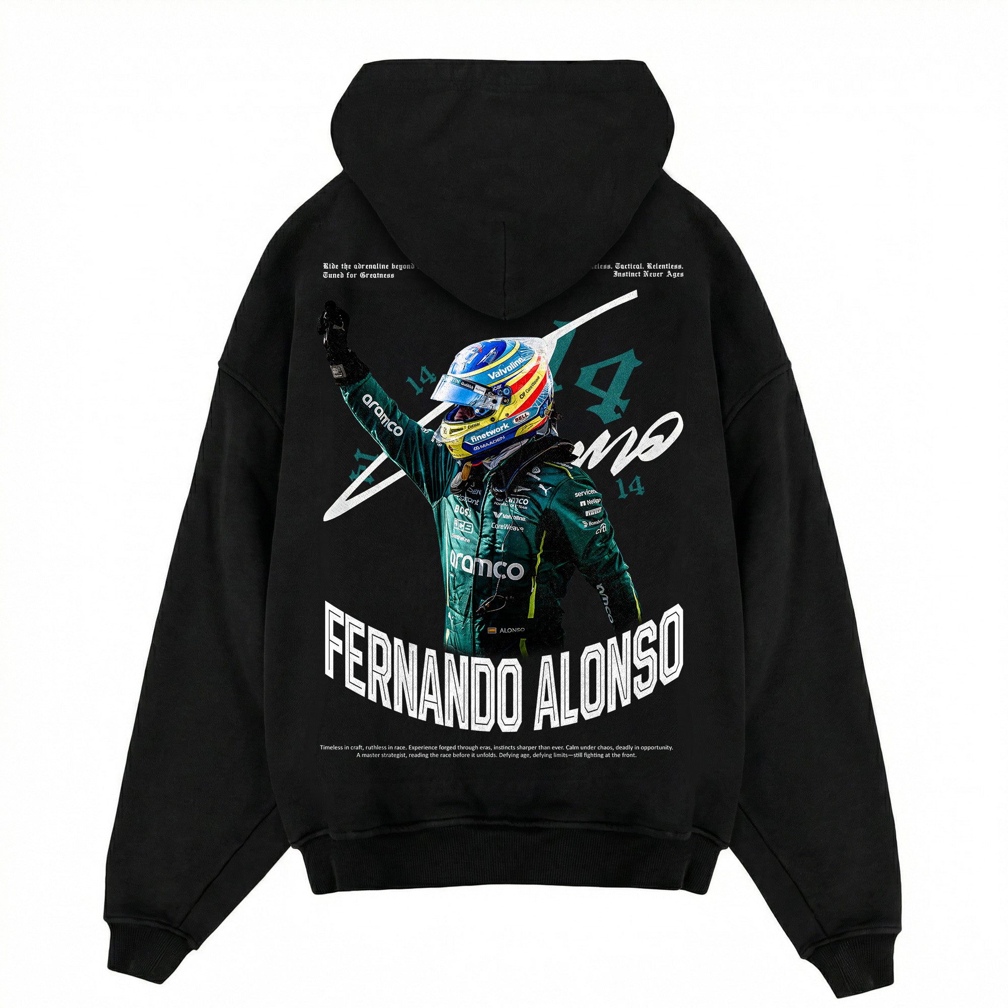Alonso FA14 F1 Driver Martin Graphic Hoodie