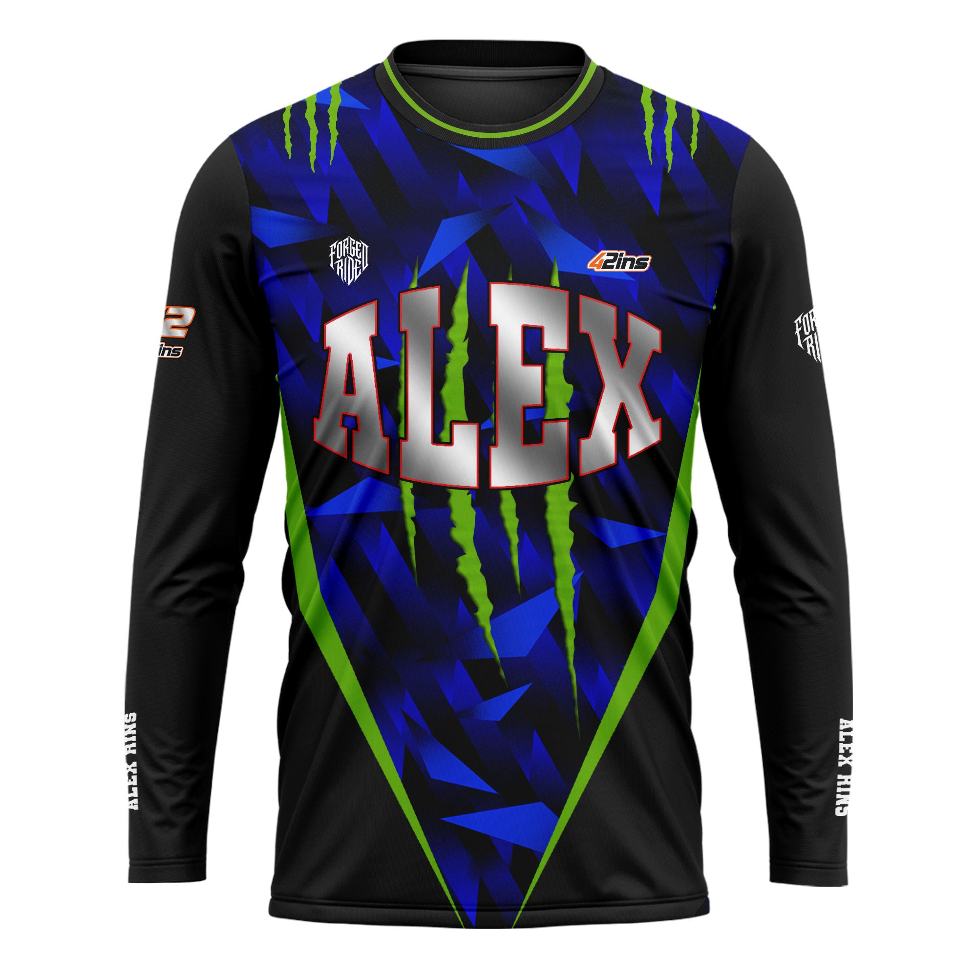 [HJ] Alex #42 Long Sleeve Racing Jersey - Driver Apparel