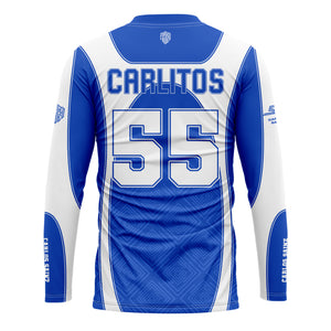 [HJ] Carlos #55 Graphic Long Sleeve Jersey - Racing Shirt
