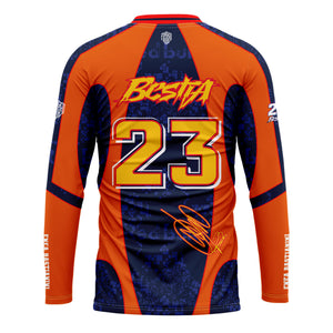 [HJ] Bestia #23 Long Sleeve Racing Jersey - Racing Fan Apparel