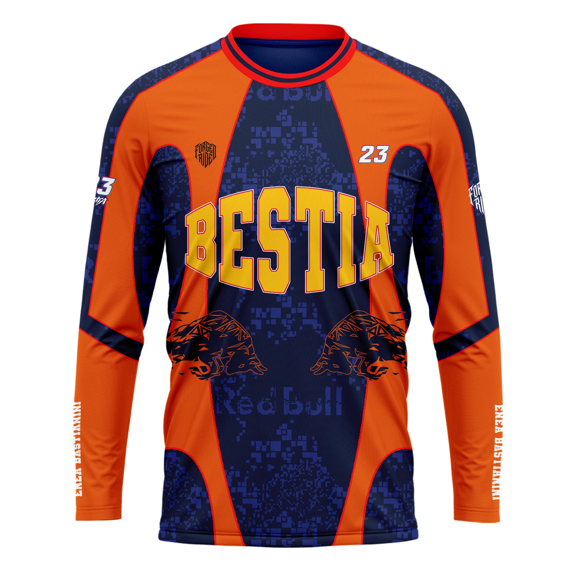 [HJ] Bestia #23 Long Sleeve Racing Jersey - Racing Fan Apparel