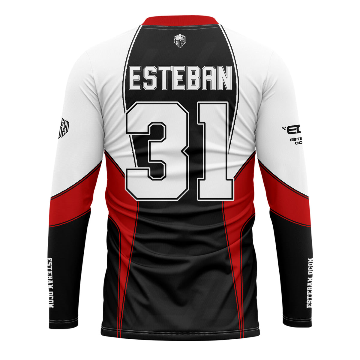 [HJ] Ocon #31 Haas Long Sleeve Racing Jersey - Driver Apparel
