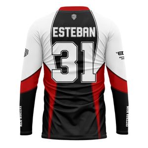 [HJ] Ocon #31 Haas Long Sleeve Racing Jersey - Driver Apparel