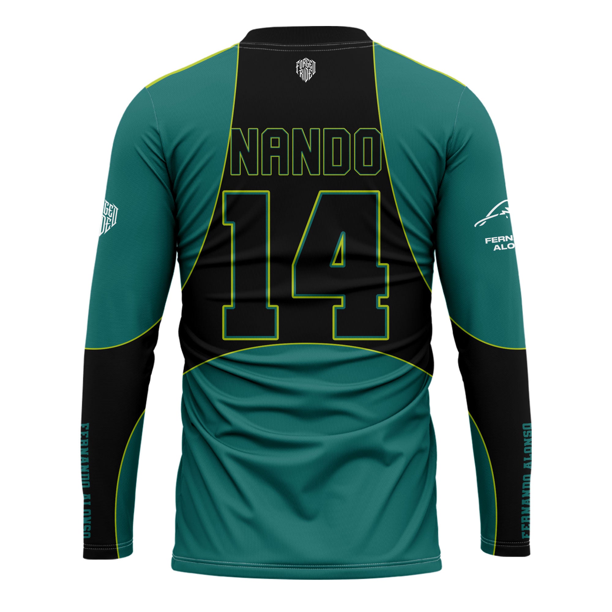 [HJ] Alonso #14 Long Sleeve Racing Jersey - Martin Graphic