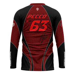 [HJ] Bagnaia #63 Long Sleeve Racing Jersey - Racing Fan Apparel